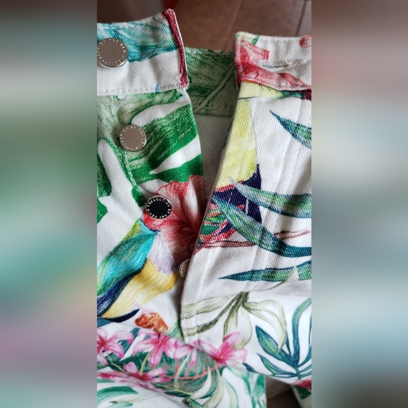 NWOT ZARA FLORAL JEANS SZ 06 - Picture 14 of 15